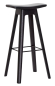 Preview: Andersen Barhocker HC1 schwarz 80cm, Ledersitz